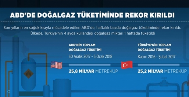 ABD'de doğalgaz tüketiminde rekor kırıldı