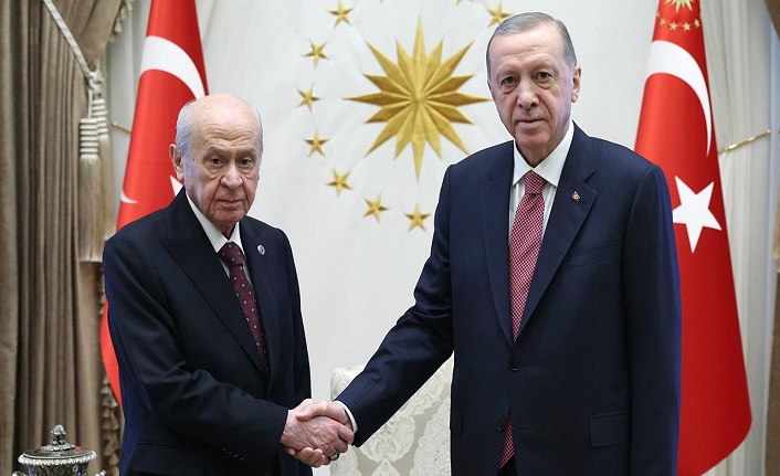 Cumhurbaşkanı Erdoğan, Bahçeli ile görüştü