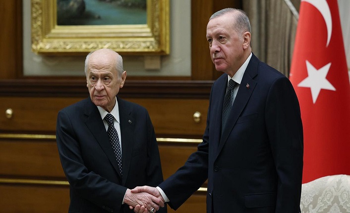 Cumhurbaşkanı Erdoğan, Bahçeli ile bir araya geldi